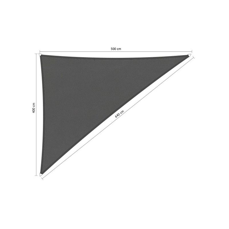 Shadow Comfort waterafstotend, driehoek 90° 4x5x6,4,m Vintage Grey