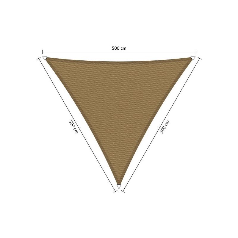 Shadow Comfort waterafstotend, driehoek 5x5x5,m Original Camel