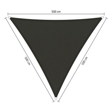 Shadow Comfort waterafstotend, driehoek 5x5x5,m Warm grey