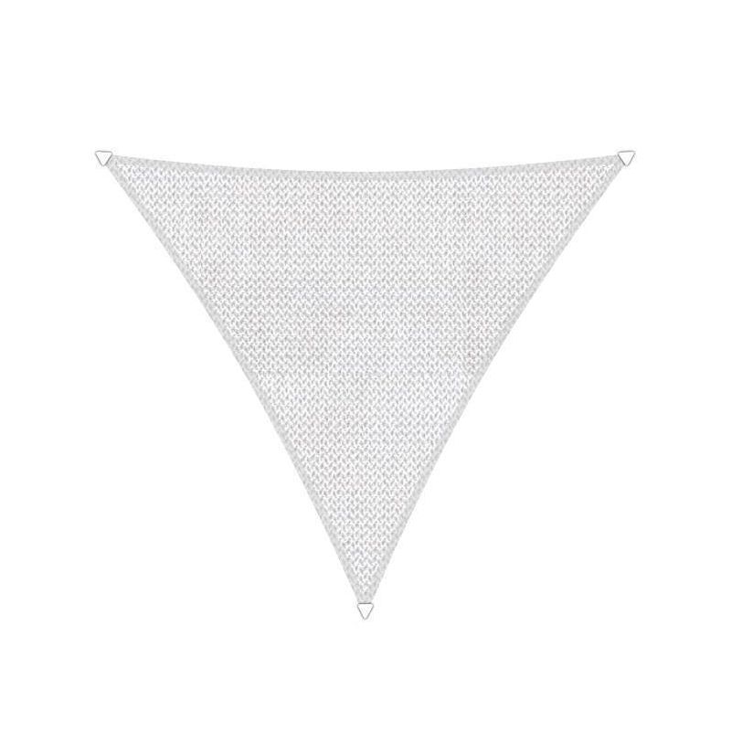 Compleet pakket: Sunfighters driehoek 6m Wit met RVS Bevestigingsset en buitendoekreiniger