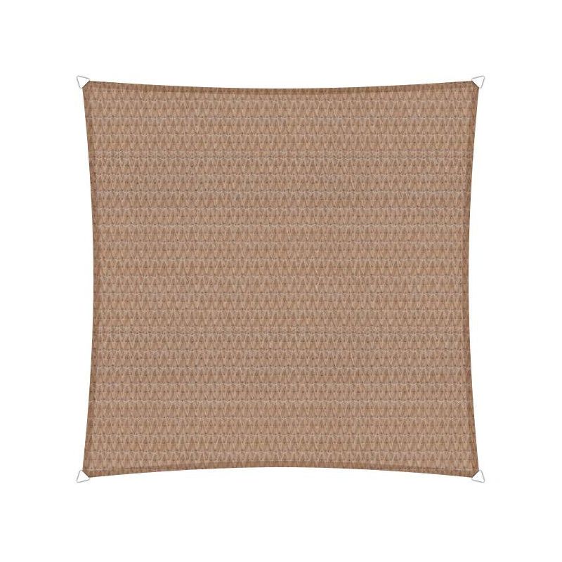 Compleet pakket: Sunfighters vierkant 4.2m Zand met RVS Bevestigingsset en buitendoekreiniger