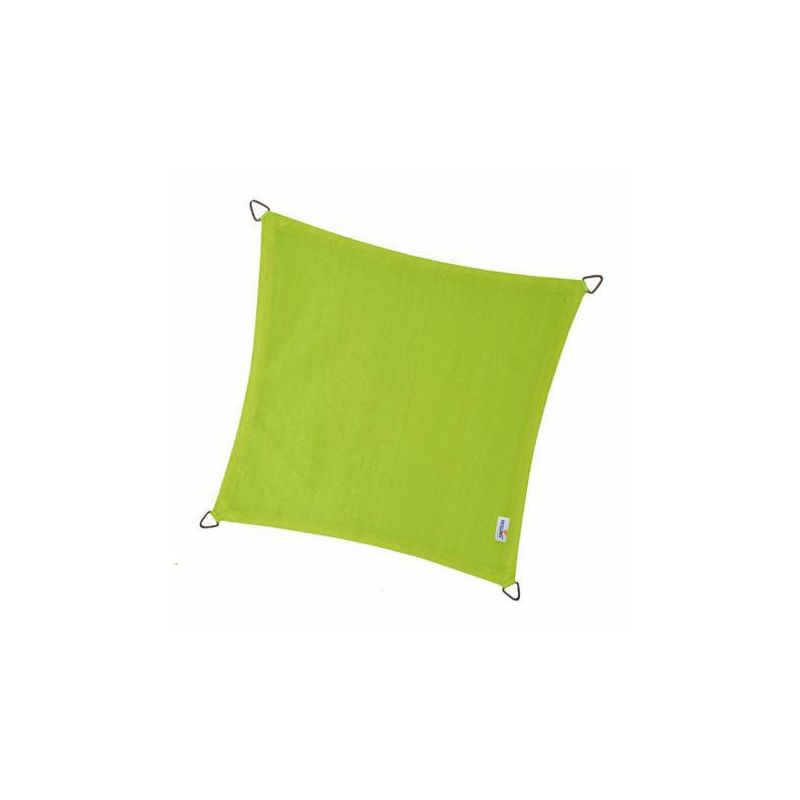 Compleet pakket: Nesling Coolfit 3.6x3.6m lime groen met RVS Bevestigingsset en buitendoekreiniger