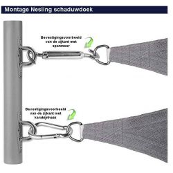 Nesling coolfit 5x5x5m Sneeuwwit