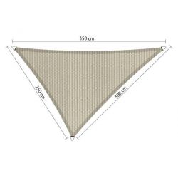 Shadow comfort driehoek Sahara sand 2,5x3x3,50m