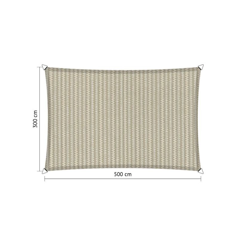 Schaduwdoek / shadesail Shadow Comfort rechthoek / rectangle 3,00x5,00 meter Sahara Sand