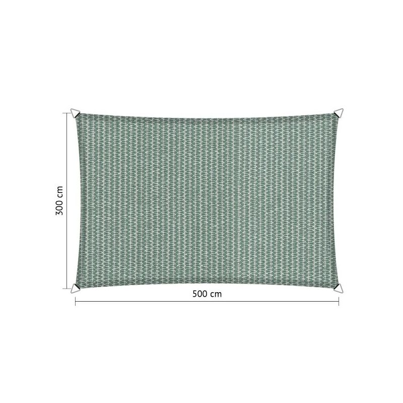 Schaduwdoek / shadesail Shadow Comfort rechthoek / rectangle 3,00x5,00 meter Country Blue