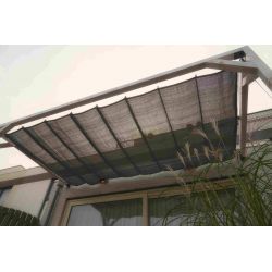 Harmonica schaduwdoek, 2,0x5,0 Zwart