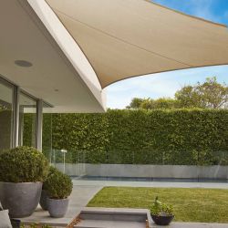 Coolaroo schaduwdoek driehoek 5x5x5m Zand