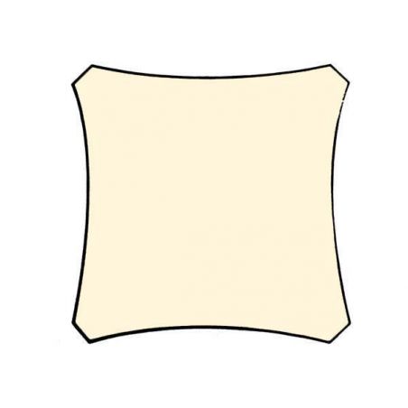 Schaduwdoek Vierkant 5x5 Cream