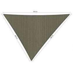 Shadow comfort driehoek Moonstone Green 4,5x5x5,5m