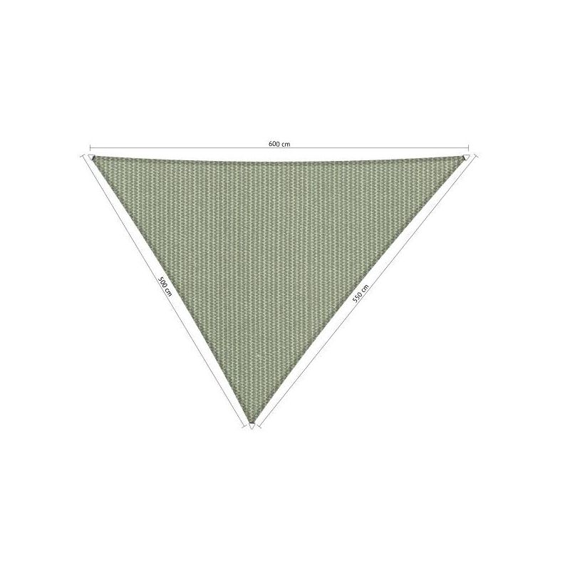 Shadow comfort driehoek Moonstone Green 5x5,5x6m