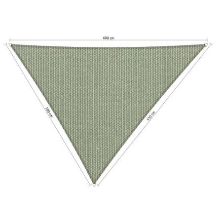 Shadow Comfort driehoek 5x5,5x6m Moonstone Green