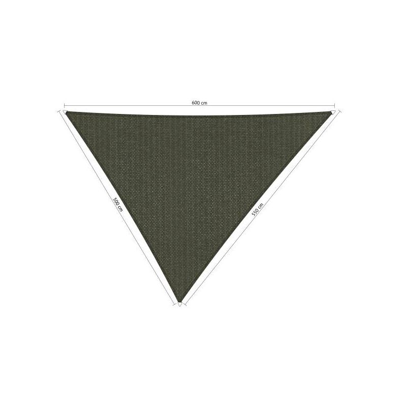 Shadow comfort driehoek Deep Grey 5x5,5x6m