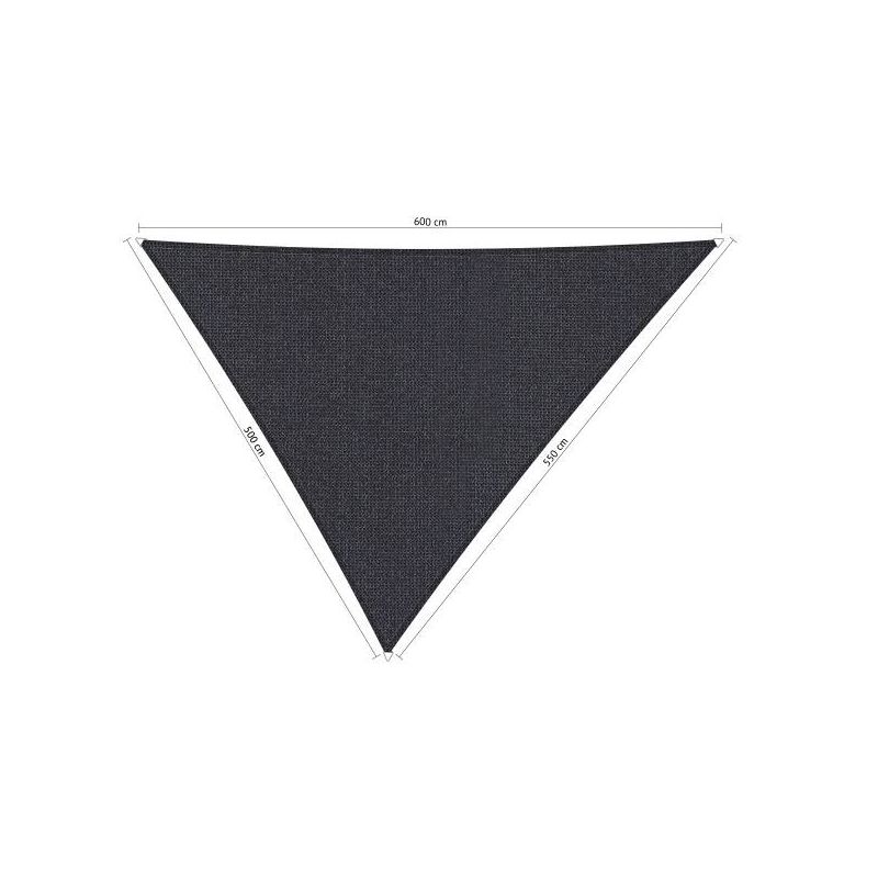 Shadow comfort driehoek Carbon Black 5x5,5x6m