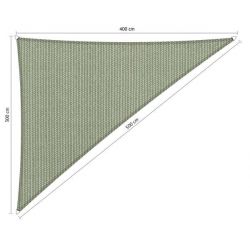 Shadow comfort driehoek Moonstone Green 3x4x5m