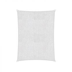 Compleet pakket: Sunfighters rechthoek 3,5x5m Wit met RVS Bevestigingsset en buitendoekreiniger