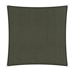 Compleet pakket: Shadow Comfort vierkant 3,6x3,6 Deep Grey met RVS Bevestigingsset en buitendoekreiniger