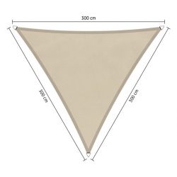 Shadow Comfort waterafstotend, driehoek 3x3x3m Island White
