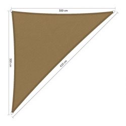 Shadow Comfort waterafstotend, driehoek 3x3x4,2m Warm Grey