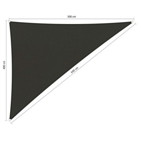 Shadow Comfort waterafstotend, driehoek 90° 4x5x6,4,m Warm Grey