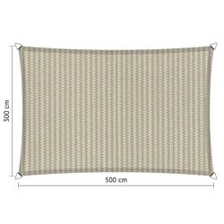 Schaduwdoek / shadesail Shadow Comfort rechthoek / rectangle 3,00x5,00 meter Sahara Sand