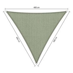 Shadow comfort driehoek Moonstone Green 4,00x4,00x4,00 m